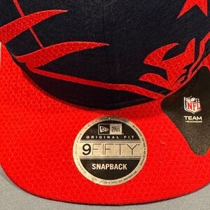 Patriots New Era Red and Blue 9FIFTY Snapback baseball cap